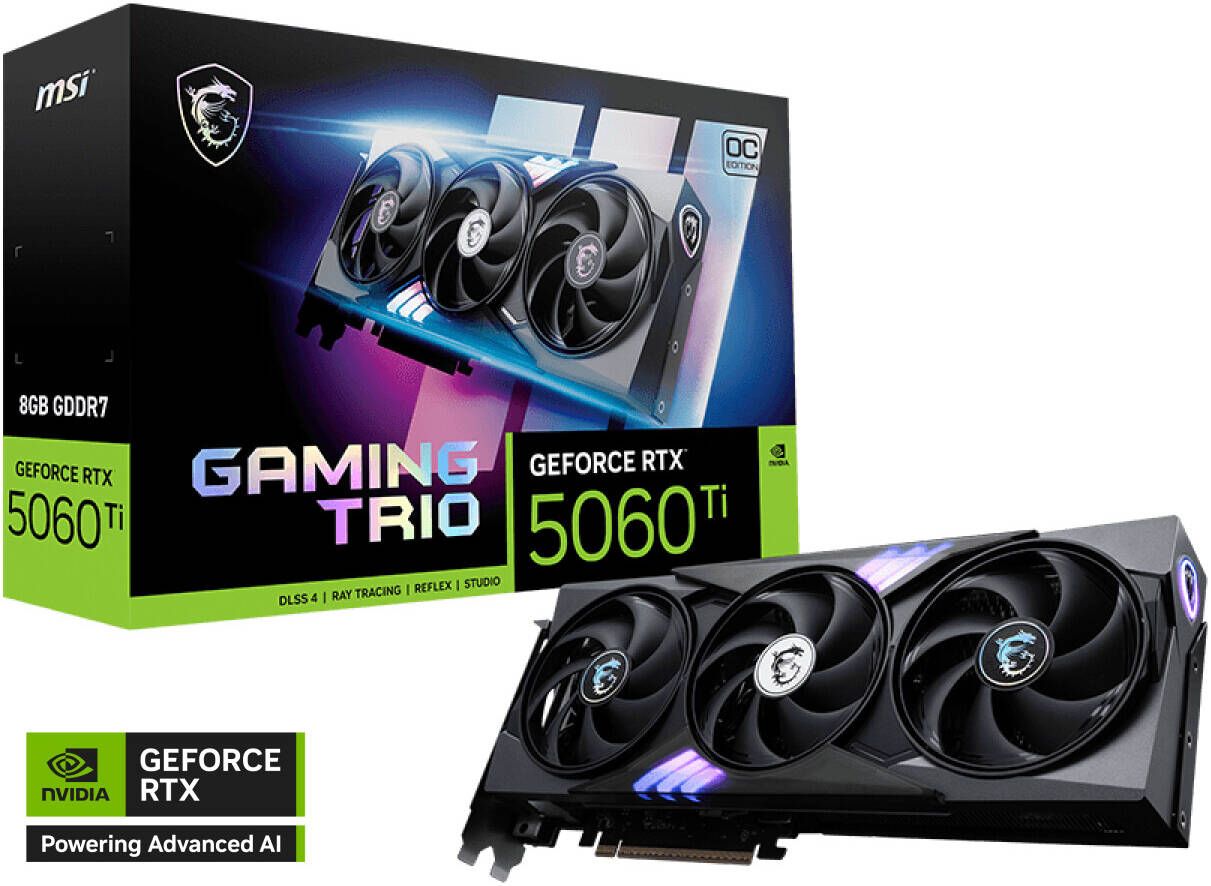 MSI GeForce RTX 5060 Ti 8G GAMING TRIO OC NVIDIA 8 GB GDDR7