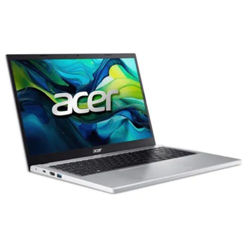 Laptop Acer Aspire Go 15 Ag15-71p-5155, 15.6 inch 1920x1080, Intel Core i5-1334U (10 C / 12 T, 3.4 GHz - 4.6 GHz, 12 MB cache, 55 W), 16 GB DDR5, 1 TB SSD, Intel Iris Xe Graphics, Fara sistem de operare, Tastatura English, Argintiu