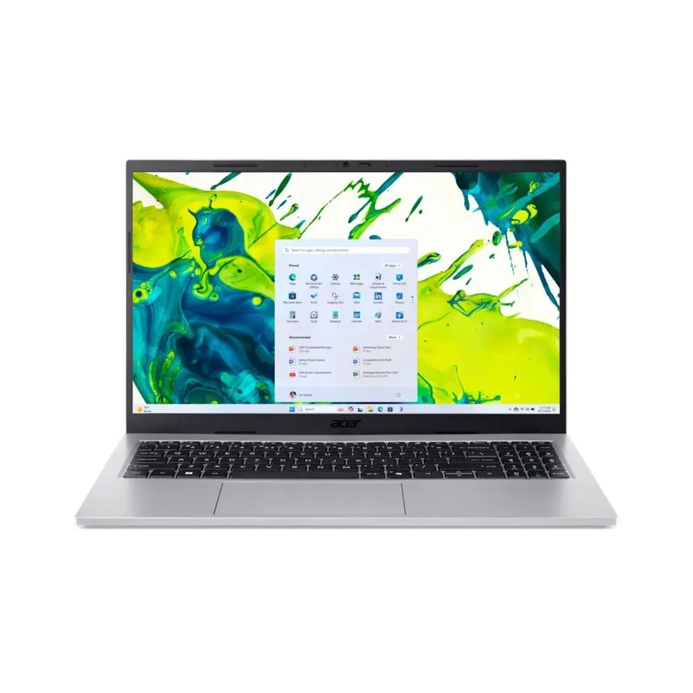 Laptop Acer AG15 - 72P C5-120U, 15.6 inch 1920x1080, Intel Core 5 - 120U (10 C / 12 T, 5.0 GHz, 12 MB cache, 15 W), 16 GB DDR4, 1 TB SSD, Intel Graphics, Free DOS, Tastatura International, Argintiu