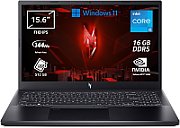 Laptop Acer Nitro V15 ANV15-52-58US, 15.6 inch 1920x1080, Intel Core 5 - 210H (8 C / 12 T, 2.2 GHz - 4.8 GHz, 12 MB cache, 28 W), 16 GB DDR5, 512 GB SSD, Nvidia GeForce RTX 4050, Free DOS, Tastatura International, Negru