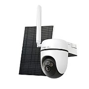 CAMERA IP TP-LINK + PANOU SOLAR, wireless, turret, pt.exterior, dist. IR 9 m, tip lentila fixa 4 mm, 2K 3MP (2304  1296 px), slot SIM 4G LTE, microfon, carcasa plastic, slot SD card,  Tapo C615G KIT  (timbru verde 0.8 lei)