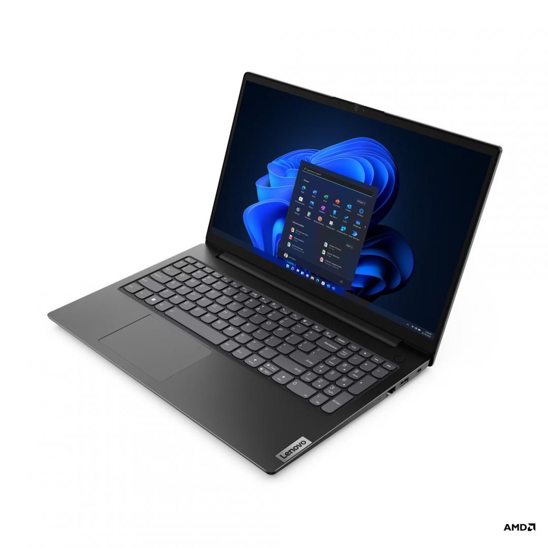 Laptop Lenovo V15 G4 ABP, 15.6 inch 1920 x 1080, AMD Ryzen 7 7730U (8 C / 16 T, 2.0 GHz - 4.5 GHz, 20 MB cache, 28 W), 16 GB DDR5, 512 GB SSD, AMD Radeon Graphics, Windows 11 Pro, Tastatura International, Black