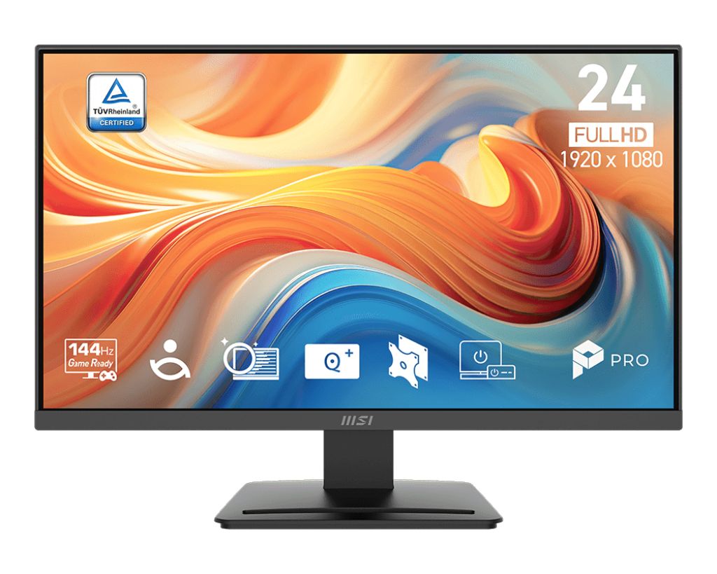 MSI PRO MP241 E14V Proffesional Monitor 23.8inch FHD 144Hz VA 250cd/m2 16:9 3500:1 HDMI DP HDR Adaptive-Sync 1ms MPRT