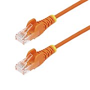 25CM ORANGE SLIM CAT6 CABLE/SLIM SNAGLESS RJ45 UTP PATCH CAB