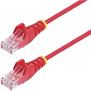 25CM RED SLIM CAT6 CABLE/SNAGLESS RJ45 UTP PATCH CABLE