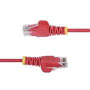 25CM RED SLIM CAT6 CABLE/SNAGLESS RJ45 UTP PATCH CABLE