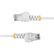 25CM WHITE SLIM CAT6 CABLE/SNAGLESS RJ45 UTP PATCH CABLE
