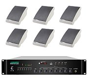 Pachet Sonorizare 60W de perete, Radio FM+USB+Bluetooth, Amplificator DSPPA MP60UB + 6x boxe DSP117