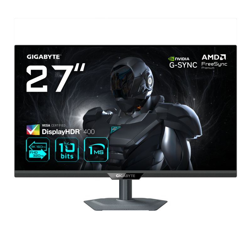 Monitor Gaming Gigabyte G27U EK, Panel Size: 27  SS IPS, Panel Backlight/Type: EDGE, Display Surface: Non-glare type, Color Saturation: 95% DCI-P3/ 122% sRGB, True Resolution: 3840 x 2160 (UHD), Brightness: 350 cd/m2 (TYP), Contrast Ratio(Max): 1000.1 TYP, Dynamic Contrast: Viewing Angle