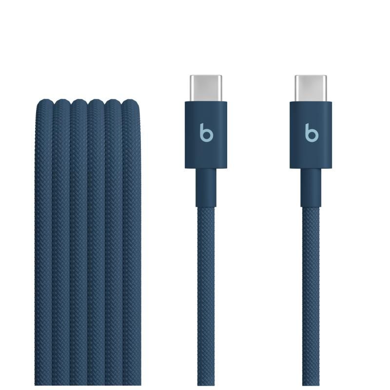 CABLU alimentare si date OEM  USB Type-C (T), 1.5 m, albastru, cablu cu impletire din bumbac
