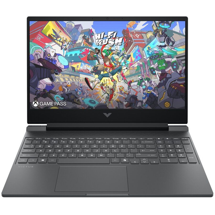 Laptop HP Victus 15-fb3231nw, 15.6 inch 1920 x 1080, AMD 7445HS (6 C / 12 T, 3.55 GHz - 4.7 GHz, 40 MB cache, 45 W), 16 GB DDR5, 512 GB SSD, Nvidia GeForce RTX 4050, Windows 11 Home, Tastatura US, Gray