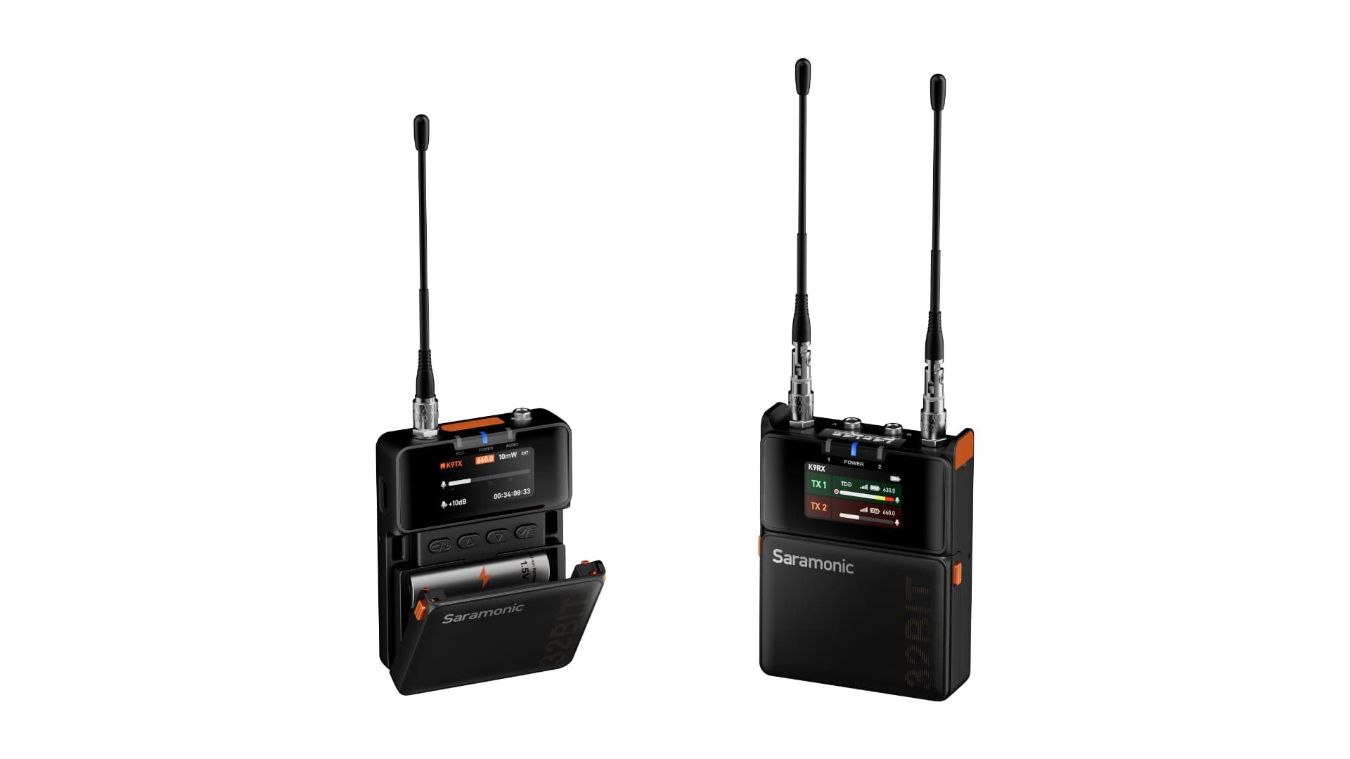 Transmitator wireless digital K9 SaramonicPachet microfon lavalier omni 3mm, IP67