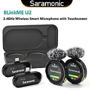 Microfon digital wireless Saramonic BlinkMe U2 x22.4 GHz, 2 x mic, 3000mAh