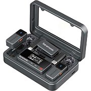 Kit microfon wireless Saramonic Air-02, 3.5mm TRS2 x lavaliere, 2 x mic 1 x receptor, carcasa inc.