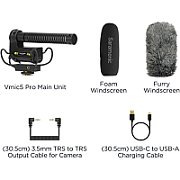 Microfon Saramonic Vmic5 ProAuto On/Off, TRS & TRRS, Negru