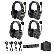 Solutie intercom stereo comp Saramonic WiTalk WT4D4xbat, 4 pers, Full-Duplex 1.9GHz, dual-ear