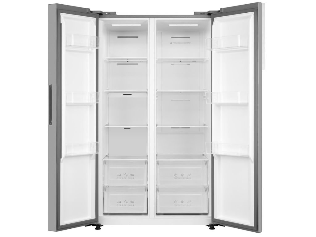 Frigider Side by Side Tesla RB4600FMXE, 460L, E,H177, Total No Frost, Inverter, Display LED, Inox