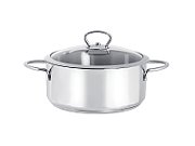 Cratita 1.4l cu capac din sticla Kulinaria Metalac inox/16cm/1.4l