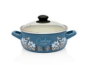 Cratita 2.9l capac sticla Cooking Delight Metalac email/20cm/2.9l