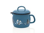 Cana 1.3l cu cioc si capac Cooking Delight Metalac email/12cm/1.3l