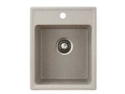 Chiuveta X Granit Quadro 40 bej400 x 500 mm, sifon 90 mm, granit