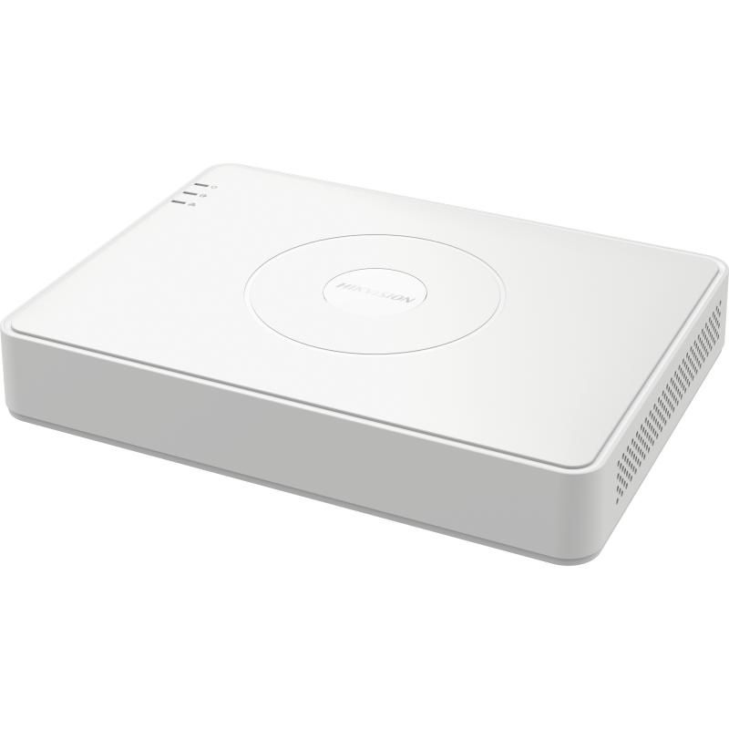 DVR Hikvision 16 canale IDS-7116HQHI-M1/T, TURBO HD, H.265 Pro+/H.265 Pro/H.265 video compression, BNC interface (1.0 Vp-p, 75 Ω), supporting coaxitron connection, pana la 24-ch IP camera inputs (pana la 6MP), 1x SATA max 10TB, dimensiuni: 285 × 210 × 48 mm, greutate: 1kg.