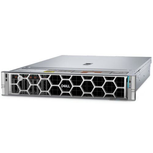 Server DELL PowerEdge R770, Rack 2U, Intel Xeon 6507P (8 C / 16 T, 3.50 GHz - 4.30 GHz, 48 MB cache, 150 W), 64 GB DDR5 ECC, 1 x 480 GB SSD, 8 x SFF, DELL PERC H965i, 2 x 1100 W