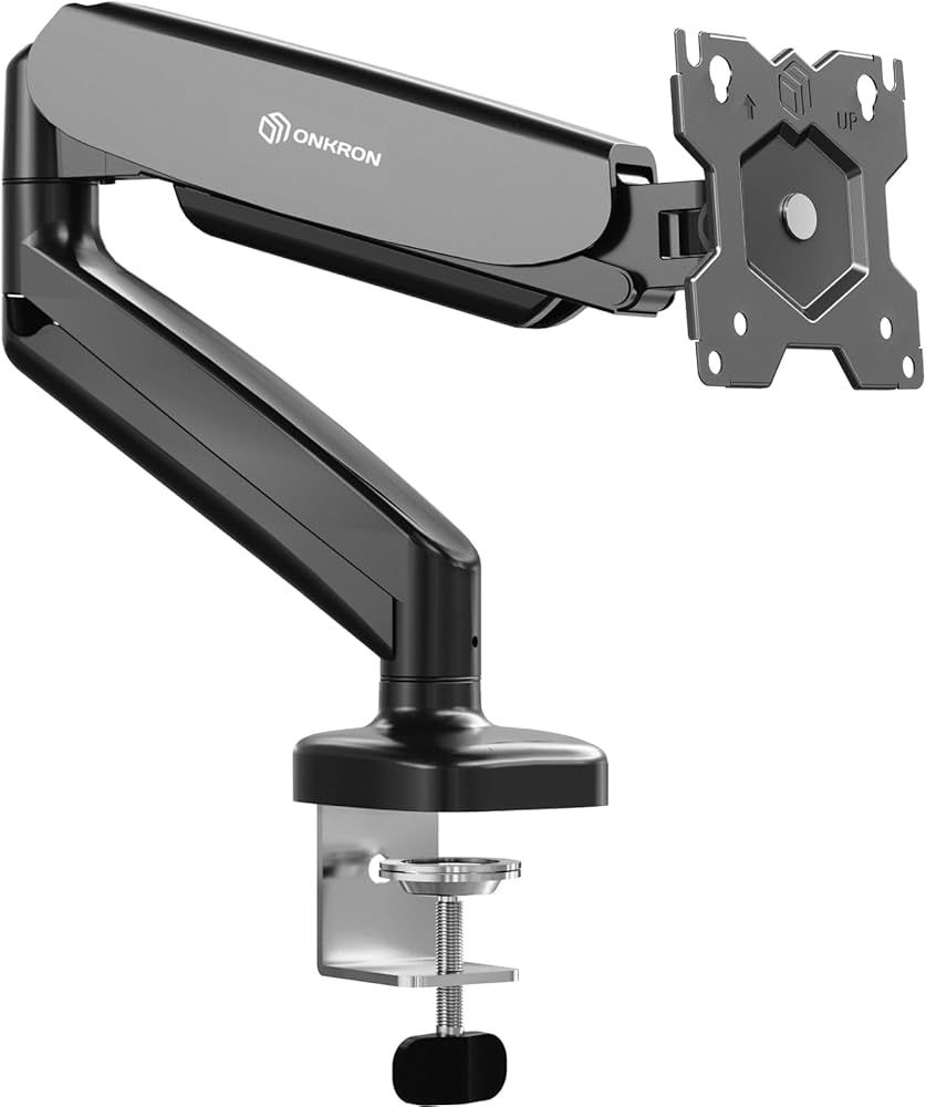 ONKRON Monitor Desk Mount for 13 to 32-Inch LCD LED OLED Screens up to 8 kg, Black