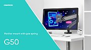 ONKRON Monitor Desk Mount for 13 to 32-Inch LCD LED OLED Screens up to 8 kg, Black