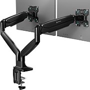 ONKRON Dual Monitor Desk Mount Stand for 13 to 32-Inch LCD LED Monitors up to 9 kg, Black