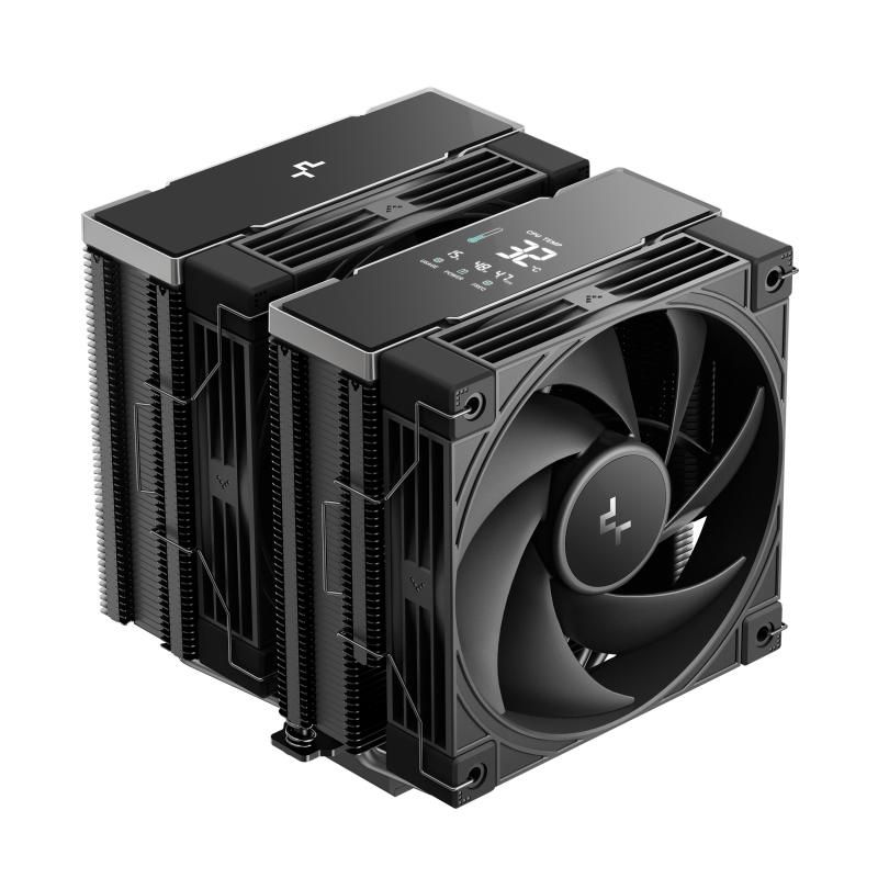 COOLER DeepCool  AK620 G2 DIGITAL NYX  skt. Intel si AMD, racire cu aer, vent. 2 x 120mm, 2000 rpm, 6 heatpipes, inaltime 159mm, top cover digital, negru, R-AK620G2-BKNNMN-GJD-1   (timbru verde 2 lei)
