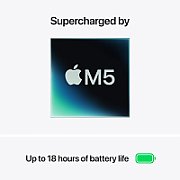 Laptop Apple MacBook Air 15 MDV94RO/A, 15.3 inch 2880 x 1864, Apple M5 10-core (10 C), 16 GB RAM, 512 GB SSD, Apple M5 10-core integrat, Mac OS, Silver