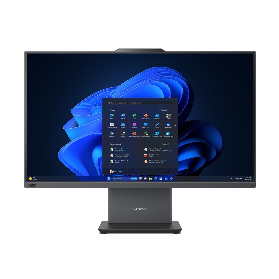 All-In-One Lenovo ThinkCentre neo 50a 27 Gen 5 12SB005DPB, 27 inch 1920 x 1080, Intel Core 5 210H (8 C / 12 T, 1.6 GHz - 4.8 GHz, 12 MB cache, 45 W), 16 GB DDR5, 512 GB SSD, Intel Graphics 0 GB, Windows 11 Pro, Luna Grey