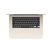 Laptop Apple MacBook Air 15 MDVD4ZE/A, 15.3 inch 2880 x 1864, Apple M5 10-core (10 C / 10 T, N/A - N/A, N/A cache, N/A), 16 GB LPDDR5X, 512 GB SSD, Apple M5 10-core integrat, Mac OS, Tastatura US, Starlight