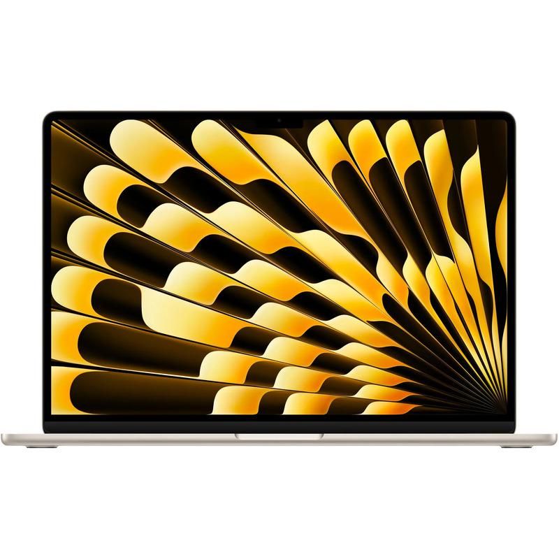 Laptop Apple MacBook Air 15 Z1LT000GX, 15.3 inch 2880 x 1864, Apple M5 10-core (10 C, N/A - N/A, N/A cache, N/A), 24 GB N/A, 512 GB SSD, Apple M5 10-core integrat, Mac OS, Tastatura US International, Starlight