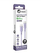 Cablu Lemontti Liquid Silicon Type-C la Type-C, Fast Charge, PD 60W, lungime 1.2m, Mov