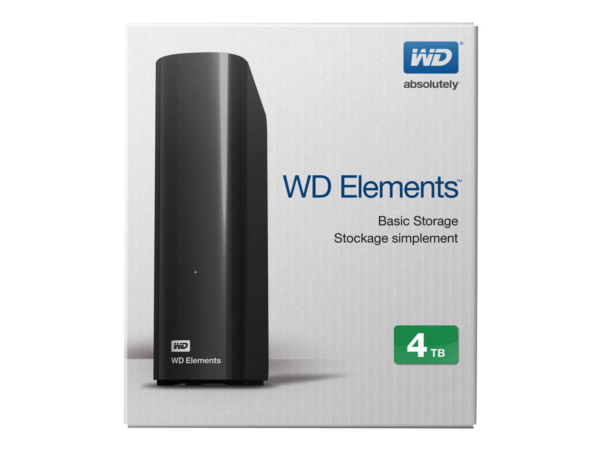 WD Western Digital WD Elements Desktop external hard drive 4000 GB Black