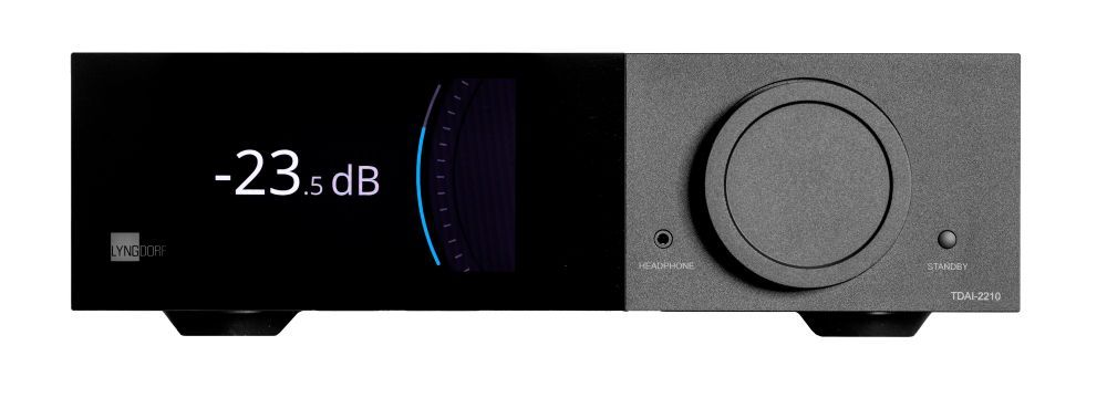 Amplificator stereo 2 x 210W Lyngdorf TDAI-2210 Basic, All-In-One cu HDMI, Chromecast, Airplay2, DSP, RoomPerfect