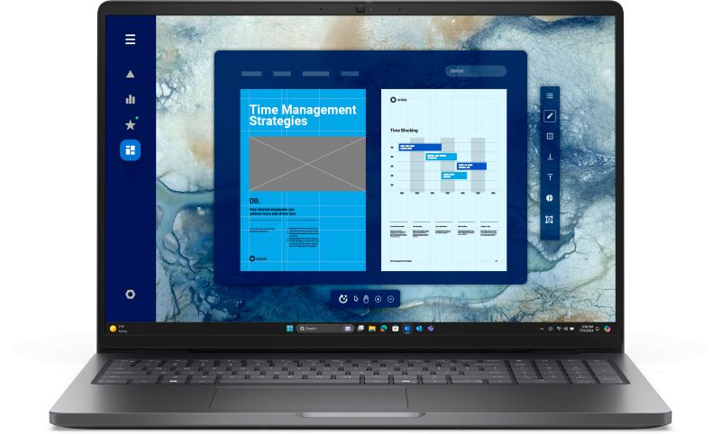 Laptop Dell Pro 16 PC16250, 16 inch 1920 x 1200, Intel 120U (10 C / 12 T, 1.4 GHz - 5.0 GHz, 12 MB cache, 55 W), 16 GB DDR5, 256 GB SSD, Intel Graphics, Windows 11 Pro
