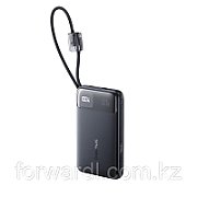 POWER BANK Baseus EnerFill FC11, 10000mAh, cablu integrat USB Type-C si Iphone Lightning, 22.5W, display, negru,  E0027R04  (timbru verde 0.98 lei) - 6932172699840