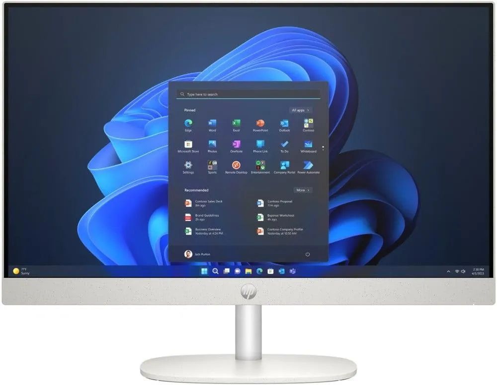 All-In-One HP ProOne 240 G10, 23.8 inch 1920 x 1080, Intel 125U (12 C / 14 T, 2.1 GHz - 4.3 GHz, 12 MB cache), 16 GB RAM, 512 GB SSD, Intel Graphics, Windows 11 Pro