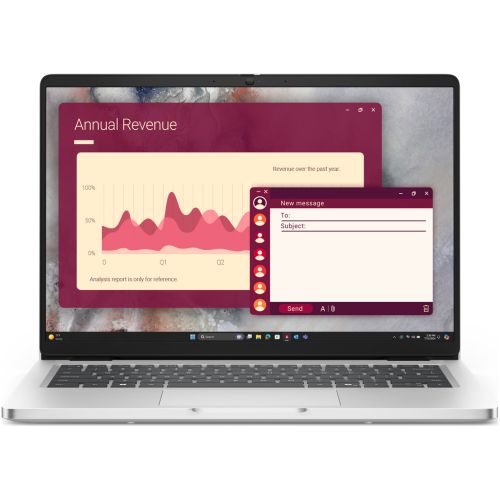 Laptop Dell Pro 14 PC14250, 14 inch 1920 x 1200, Intel Core ultra 5 235U (12 C / 14 T, 2.0 GHz - 4.9 GHz, 12 MB cache, 15 W), 16 GB DDR5, 512 GB SSD, Intel Graphics, Windows 11 Pro, Tastatura US, N/A