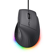 Mouse ergonomic cu fir Trust GXT 145 Rexxa, conectivitate USB-A, rezolutie maxima 12800 dpi, negru