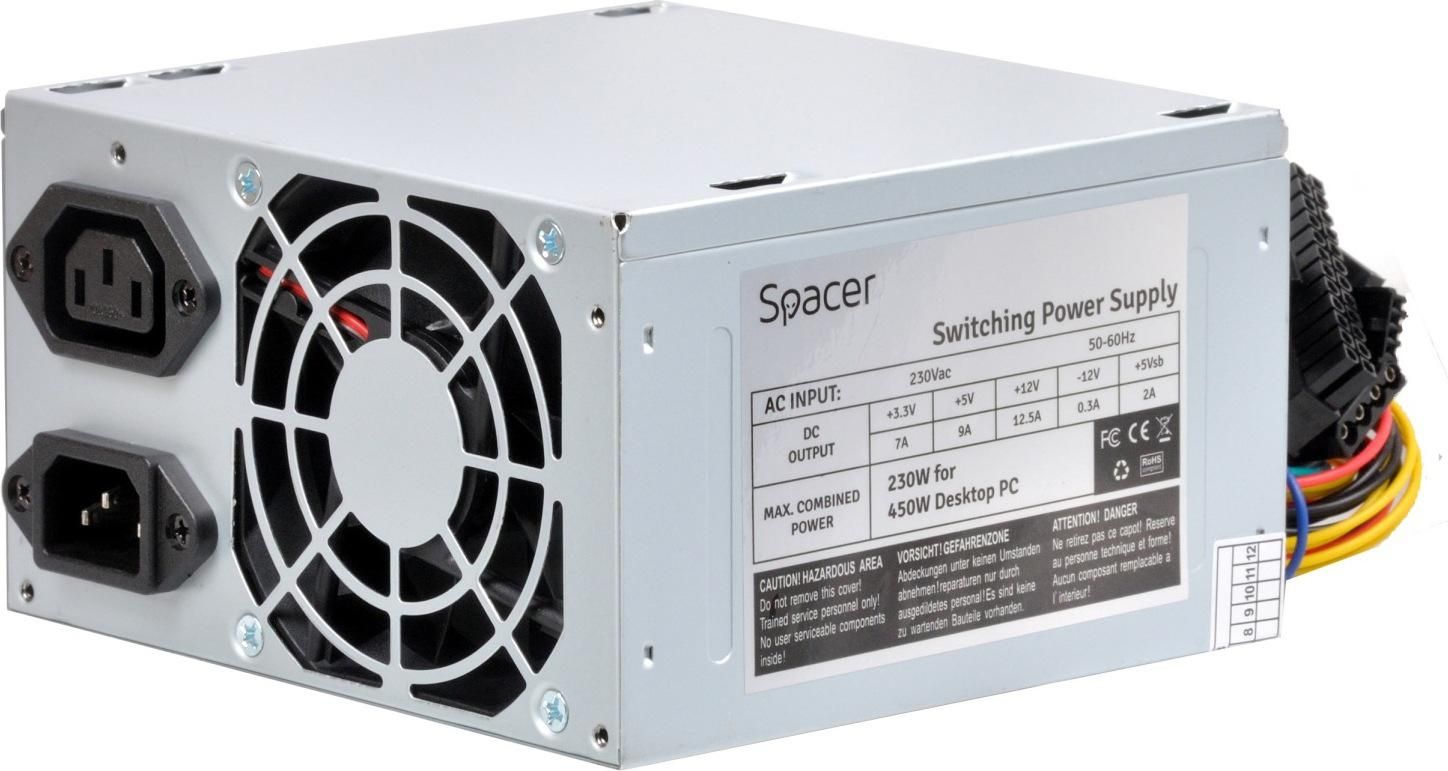 Spacer SURSA SPACER 450 (230W for 450W Desktop PC)  SPS-ATX-450 , (include TV 1,5 lei)
