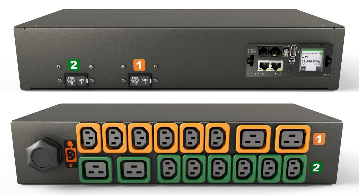 Vertiv VP4UV2A0 PDU Rack PowerIT Monitorizat 2U 32A 230415V Prize cu blocare