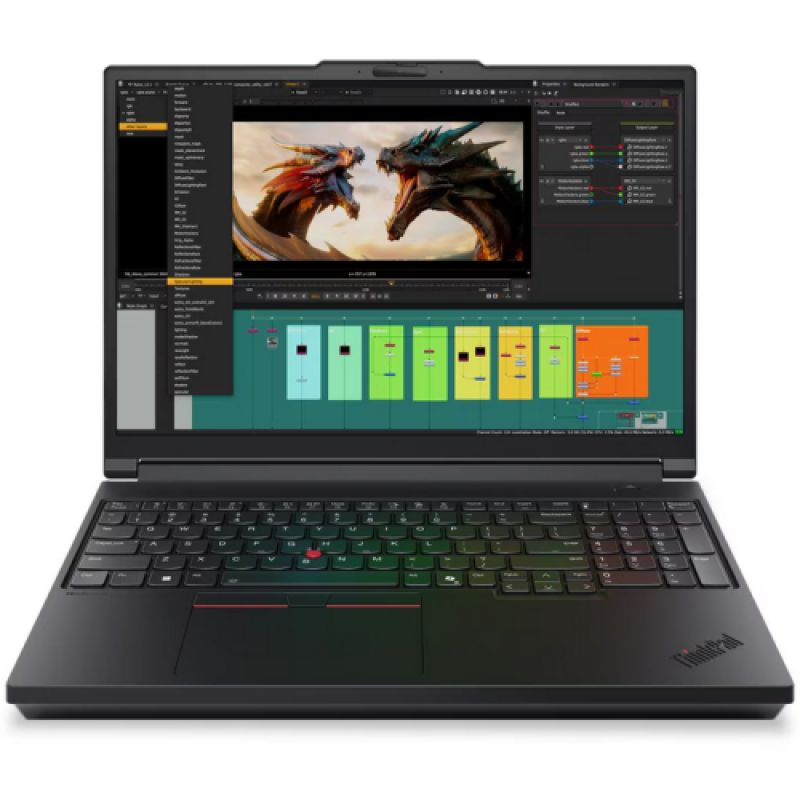 Laptop Workstation Lenovo ThinkPad P16 Gen 3, cu procesor Intel Core Ultra 9 275HX, 16'' OLED Touch, 64 GB DDR5, 2 TB SSD, NVIDIA RTX PRO 5000, 24GB GDDR7, Windows 11 Pro