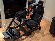 Next Level Racing Round Tube Free Standing Single Monitor stand