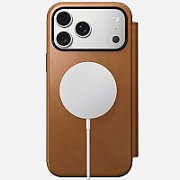 NOMAD Modern Leather Folio - skórzane etui do iPhone 17 Pro Max kompatybilne z MagSafe (english tan-c) [go]