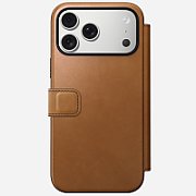 NOMAD Modern Leather Folio - skórzane etui do iPhone 17 Pro Max kompatybilne z MagSafe (english tan-c) [go]