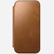 NOMAD Modern Leather Folio - skórzane etui do iPhone 17 Pro Max kompatybilne z MagSafe (english tan-c) [go]